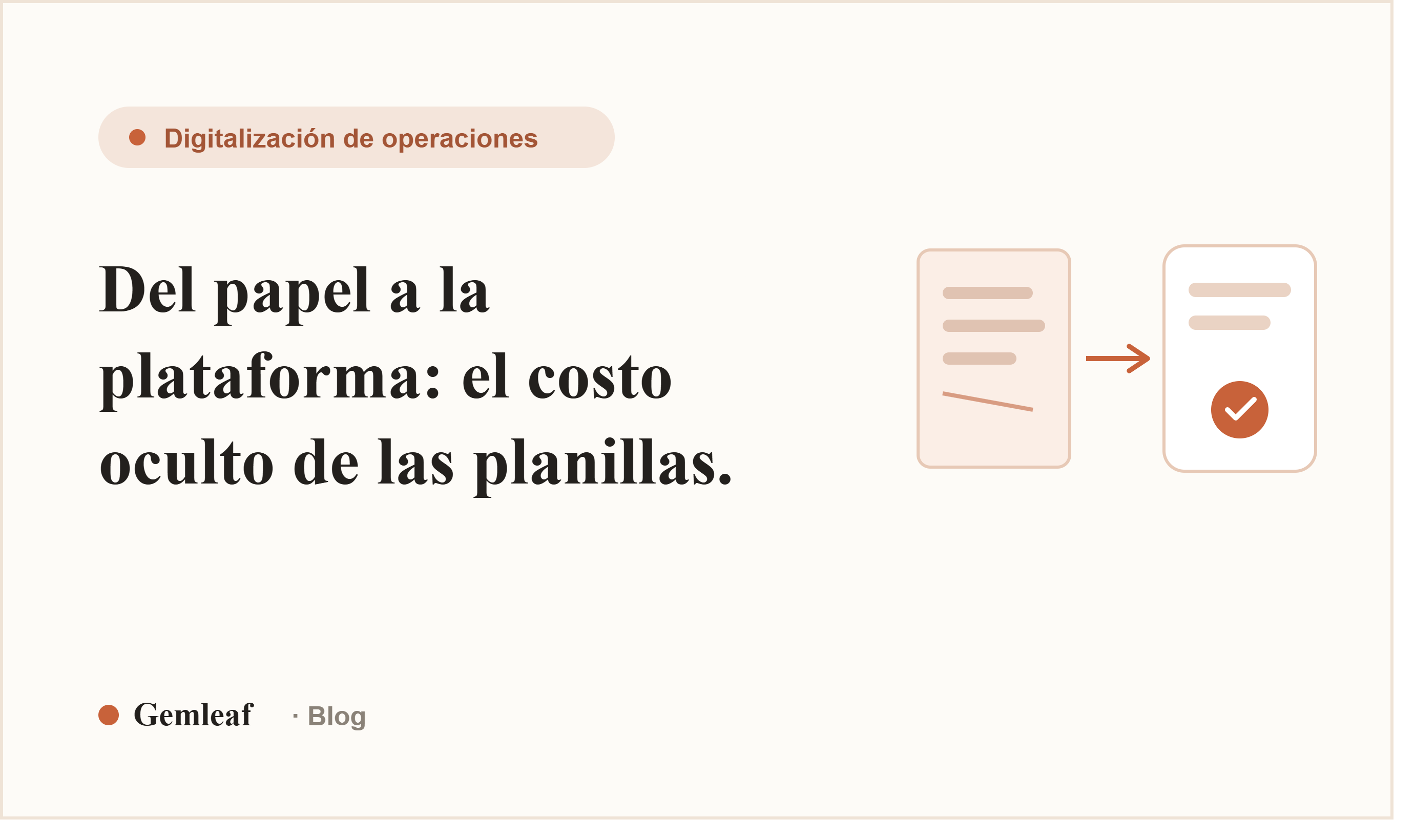 Del papel a la plataforma: el costo oculto de las planillas